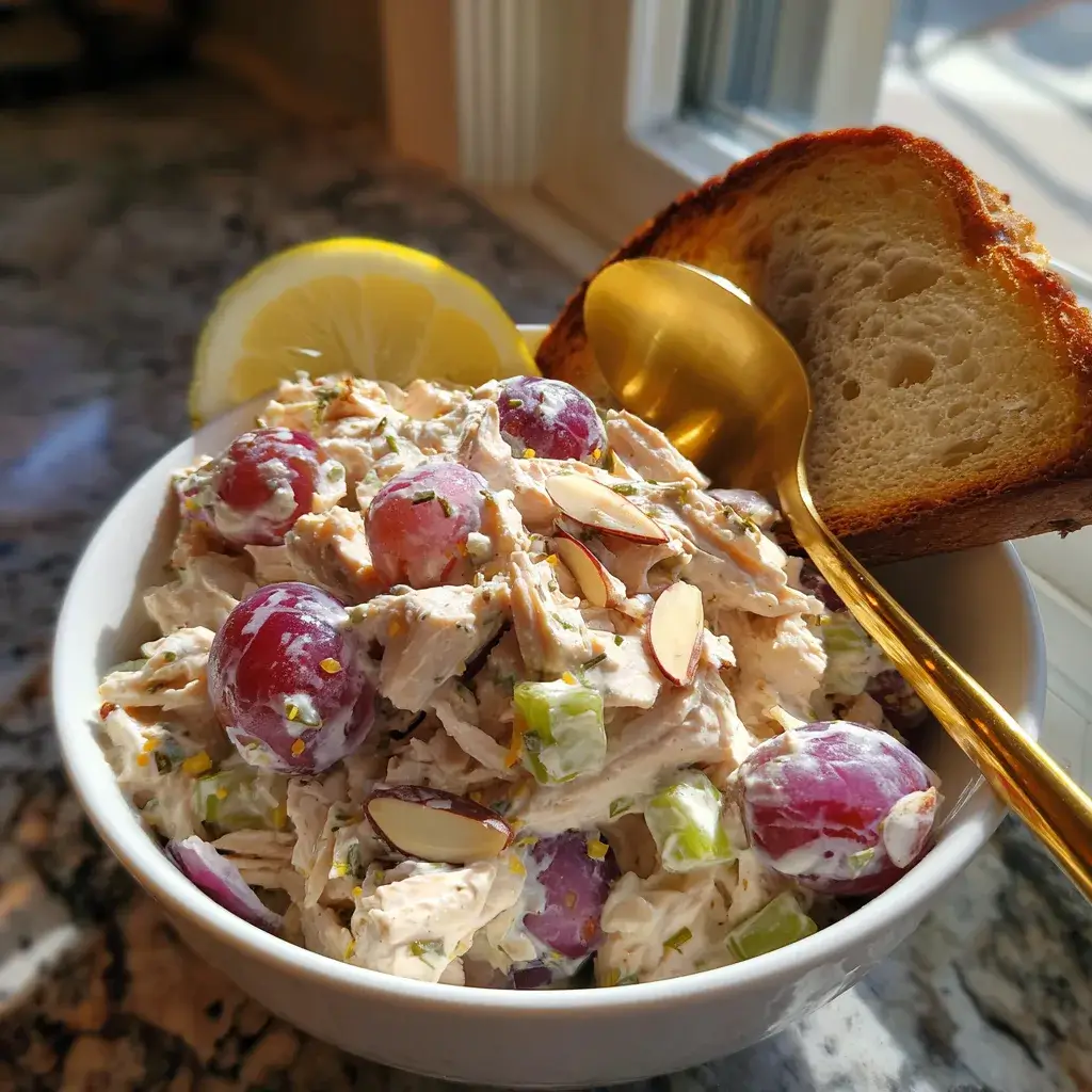 High protein chicken salad served five ways — on toast, in lettuce wrap, with crackers, stuffed avocado, and in a bowl