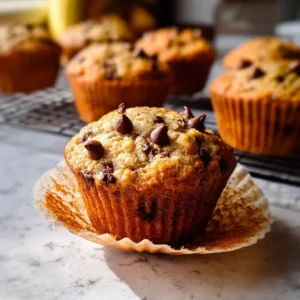 Protein Chocolate Chip Muffins (10g, Moist & Easy)