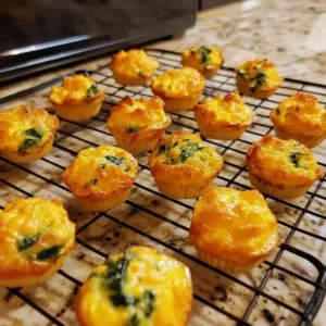 Removing cooled cottage cheese egg bites from a silicone muffin pan onto a cooling rack